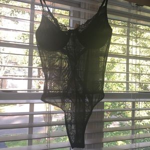 Black lace bodysuit